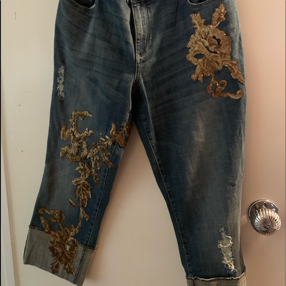 Pilcro Embroidered Jeans